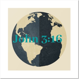 john 3:16 world logo Posters and Art